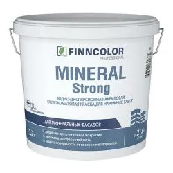 Краска FINNCOLOR MINERAL STRONG фасадная, акриловая, матовая 2.7л