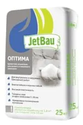 Штукатурка цементная JetBau ОПТИМА ручного и машиного нанесения 25кг