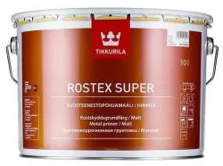 Грунтовка для металла TIKKURILA ROSTEX SUPER противокоррозийная матовая красно коричневый (10л).jpg