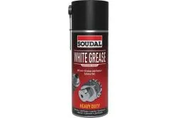 Смазочное масло с ПТФЭ тефлон белое SOUDAL WHITE GREASE 400мл 119706